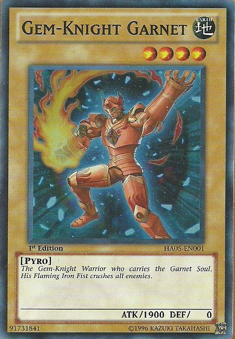 Gem-Knight Garnet - HA05-EN001 - Super Rare - 1st Edition available at 401 Games Canada