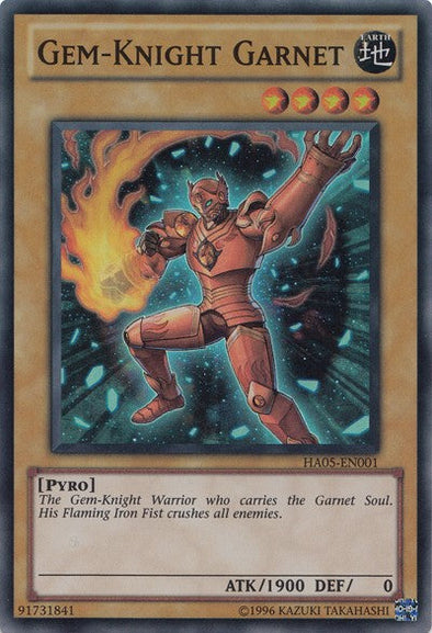 Gem-Knight Garnet - HA05-EN001 - Super Rare - Unlimited available at 401 Games Canada