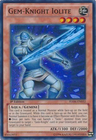 Gem-Knight Iolite - HA06-EN032 - Super Rare - 1st Edition available at 401 Games Canada