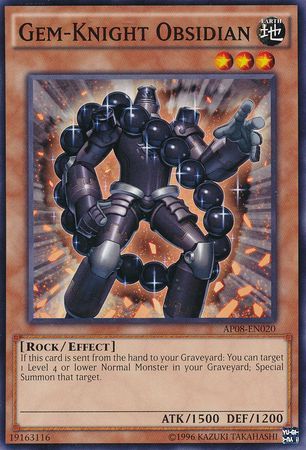 Gem-Knight Obsidian - AP08-EN020 - Common available at 401 Games Canada