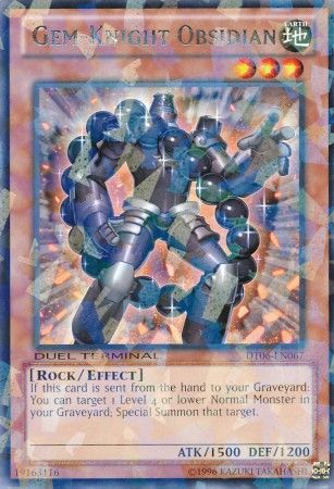 Gem-Knight Obsidian - DT06-EN067 - Rare Parallel Rare available at 401 Games Canada