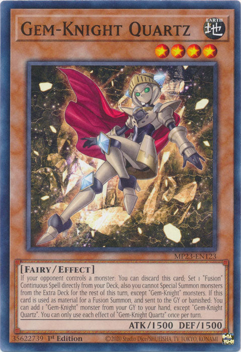 Gem-Knight Quartz - MP23-EN123 - Common - 1st Edition available at 401 Games Canada