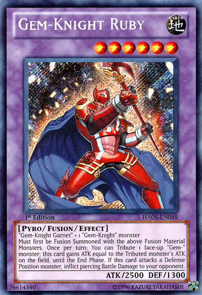 Gem-Knight Ruby - HA05-EN019 - Secret Rare - 1st Edition available at 401 Games Canada