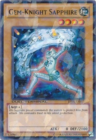 Gem-Knight Sapphire - DT05-EN017 - Normal Parallel Rare available at 401 Games Canada