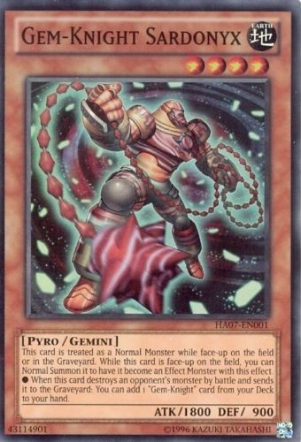 Gem-Knight Sardonyx - HA07-EN001 - Super Rare - Unlimited available at 401 Games Canada