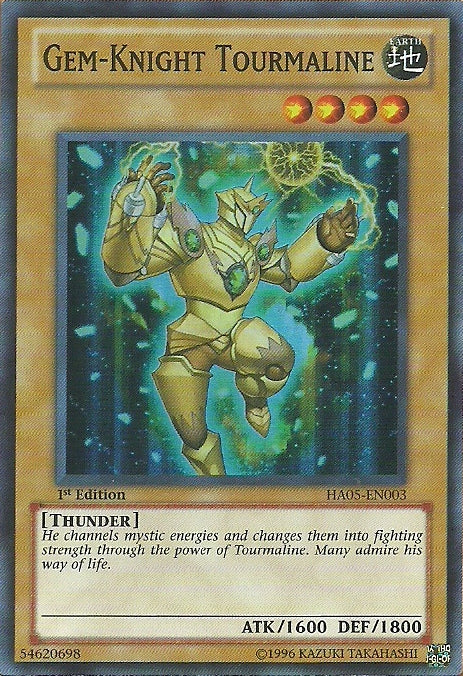 Gem-Knight Tourmaline - HA05-EN003 - Super Rare - 1st Edition available at 401 Games Canada