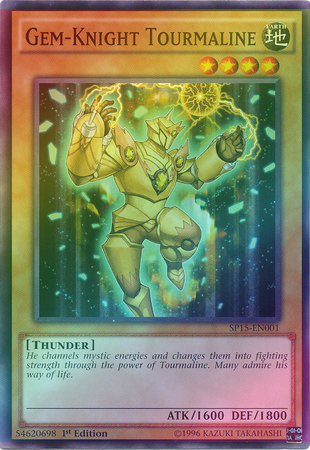 Gem-Knight Tourmaline - SP15-EN001 - Shatterfoil Rare - 1st Edition available at 401 Games Canada