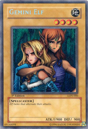 Gemini Elf - LON-000 - Secret Rare - 1st Edition available at 401 Games Canada