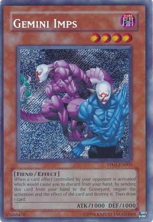 Gemini Imps - PP01-EN005 - Secret Rare available at 401 Games Canada