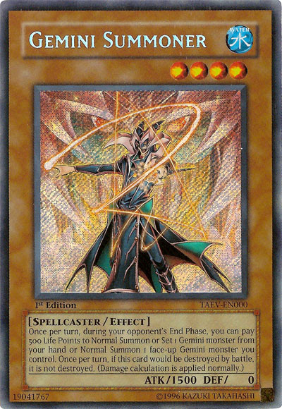 Gemini Summoner - TAEV-EN000 - Secret Rare - 1st Edition available at 401 Games Canada