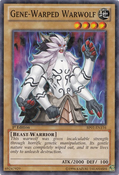 Gene-Warped Warwolf - BP01-EN116 - Starfoil Rare - 1st Edition available at 401 Games Canada