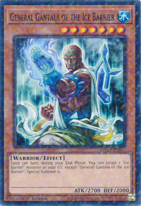 General Gantala of the Ice Barrier - HAC1-EN049 - Duel Terminal Normal Parallel Rare available at 401 Games Canada