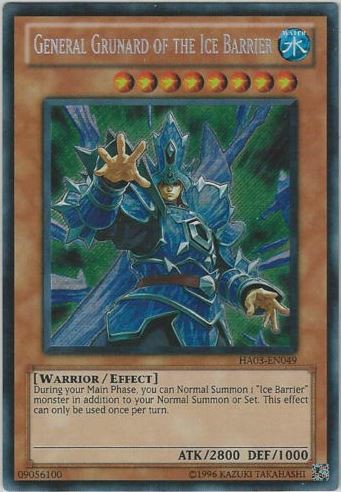 General Grunard of the Ice Barrier - HA03-EN049 - Secret Rare - Unlimited available at 401 Games Canada