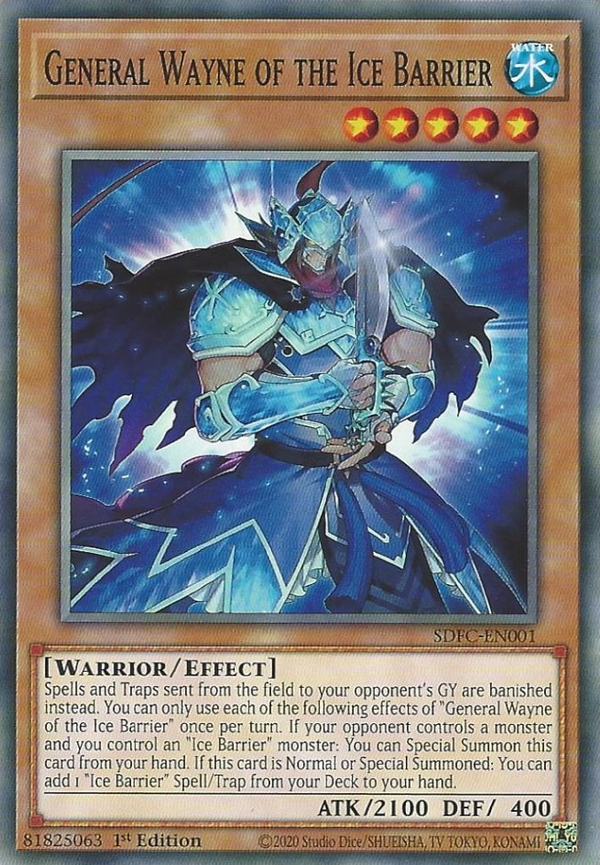 General Wayne of the Ice Barrier - SDFC-EN001 - Common - 1st Edition available at 401 Games Canada