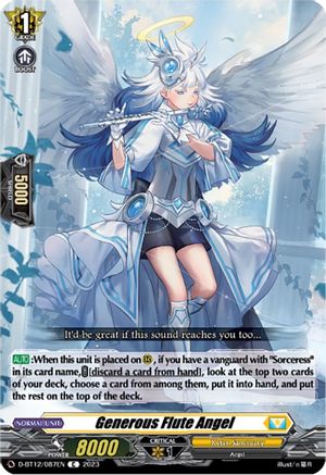 Generous Flute Angel - D-BT12/087EN - Common available at 401 Games Canada