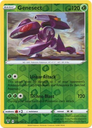 Genesect - 016/185 - Holo Rare - Reverse Holo available at 401 Games Canada