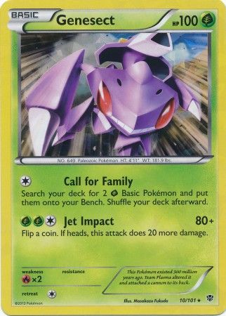 Genesect - 10/101 - Shattered Holo Rare - Theme Deck Exclusive available at 401 Games Canada