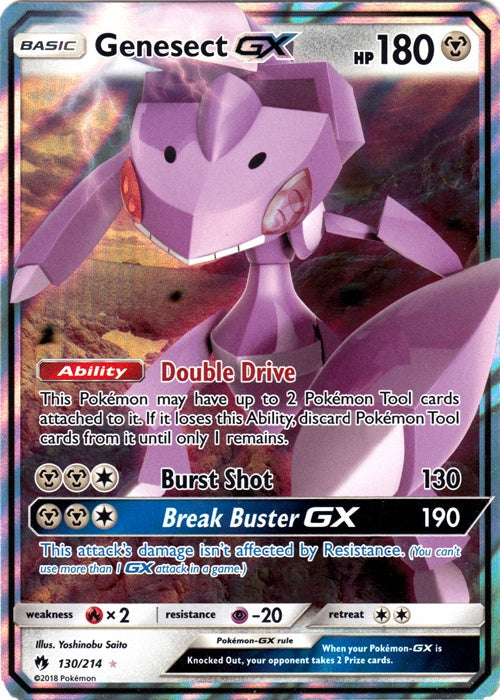 Genesect GX - 130/214 - Ultra Rare available at 401 Games Canada