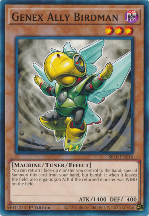 Genex Ally Birdman - SR10-EN016 - Common - 1st Edition available at 401 Games Canada