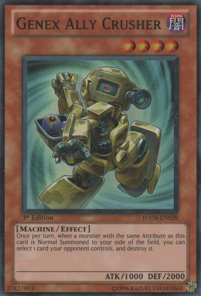 Genex Ally Crusher - HA04-EN039 - Super Rare - 1st Edition available at 401 Games Canada