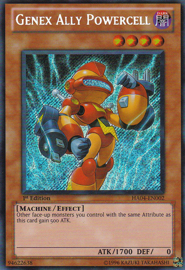 Genex Ally Powercell - HA04-EN002 - Secret Rare - 1st Edition available at 401 Games Canada