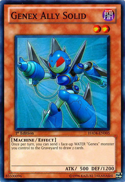401 Games Canada - Genex Ally Solid - HA04-EN005 - Super Rare - 1st Edition 401 Games Canada - Genex Ally Solid - HA04-EN005 - Super Rare - 1st Edition