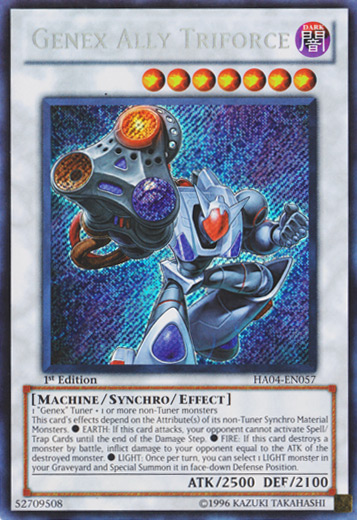 Genex Ally Triforce - HA04-EN057 - Secret Rare - 1st Edition available at 401 Games Canada