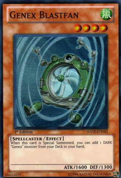 Genex Blastfan - HA02-EN043 - Super Rare - 1st Edition available at 401 Games Canada