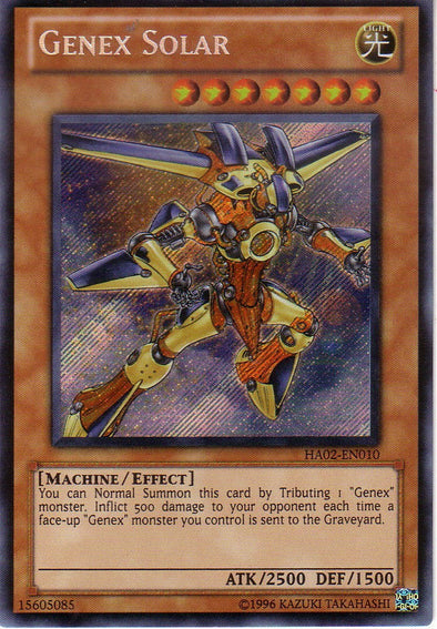 Genex Solar - HA02-EN010 - Secret Rare - Unlimited available at 401 Games Canada