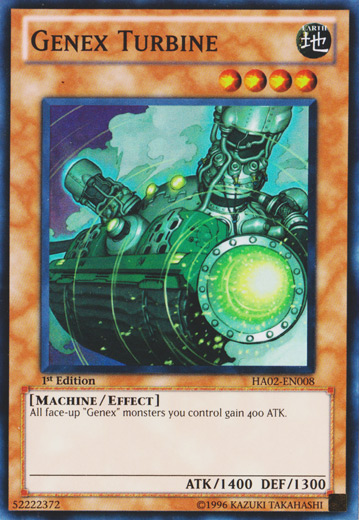 Genex Turbine - HA02-EN008 - Super Rare - 1st Edition available at 401 Games Canada