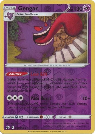 Gengar - 057/198 - Holo Rare - Reverse Holo available at 401 Games Canada