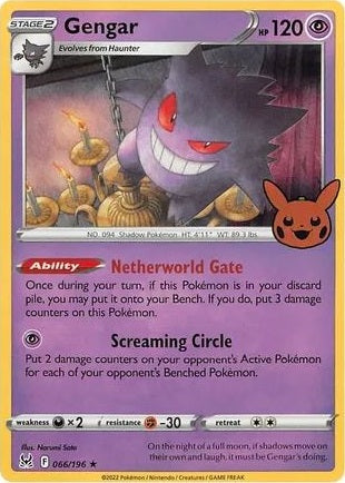 Gengar - 066/196 - Holo Promo (Trick or Trade BOOster Bundle) available at 401 Games Canada