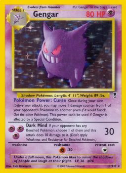 Gengar - 11/110 - Holo available at 401 Games Canada