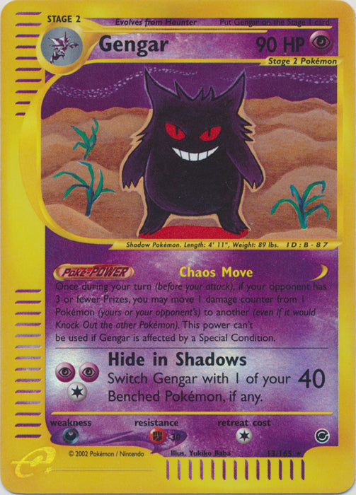 Gengar - 13/165 - Holo - Reverse Holo available at 401 Games Canada