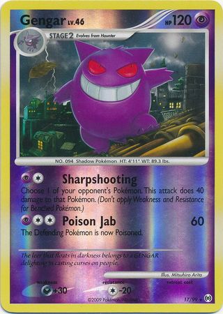 Gengar - 17/99 - Rare - Reverse Holo available at 401 Games Canada