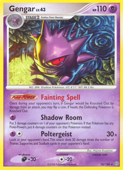 Gengar - 18/100 - Rare available at 401 Games Canada