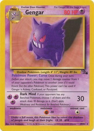 Gengar - 20/62 - Rare - Unlimited available at 401 Games Canada