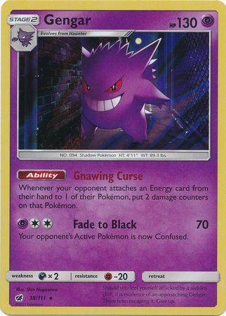 Gengar - 38/111 - Holo Rare available at 401 Games Canada