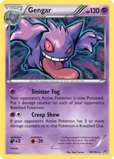 Gengar - 60/162 - Rare - Theme Deck Exclusive available at 401 Games Canada