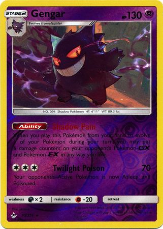 Gengar - 70/214 - Rare - Reverse Holo available at 401 Games Canada