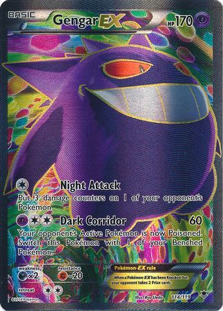 Gengar EX - 114/119 - Full Art Ultra Rare available at 401 Games Canada