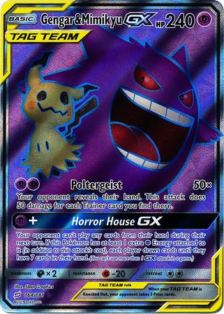 Gengar & Mimikyu GX - 164/181 - Full Art Ultra Rare available at 401 Games Canada