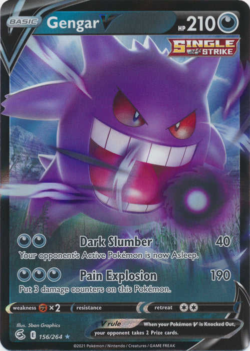 Gengar V - 156/264 - Ultra Rare available at 401 Games Canada