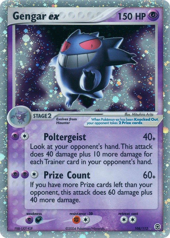 Gengar ex - 108/112 - Ultra Rare available at 401 Games Canada