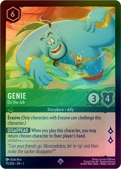 Genie (On the Job) - 75/204 - Super Rare (Foil) available at 401 Games Canada