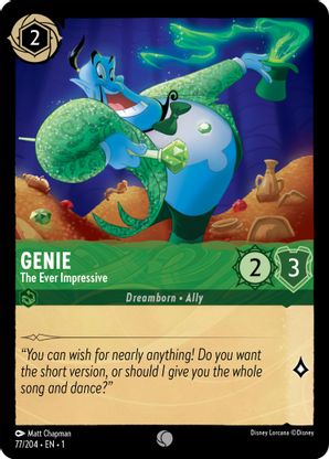 Genie (The Ever Impressive) - 77/204 - Common available at 401 Games Canada