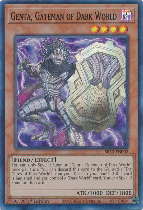Genta, Gateman of Dark World - SR13-EN002 - Super Rare - 1st Edition available at 401 Games Canada