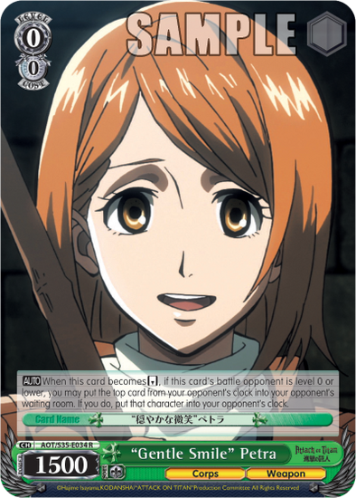 "Gentle Smile" Petra - AOT/S35-E034 - Rare available at 401 Games Canada