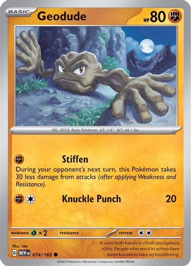 Geodude - 074/165 - Common available at 401 Games Canada