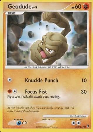 Geodude - 105/147 - Common available at 401 Games Canada